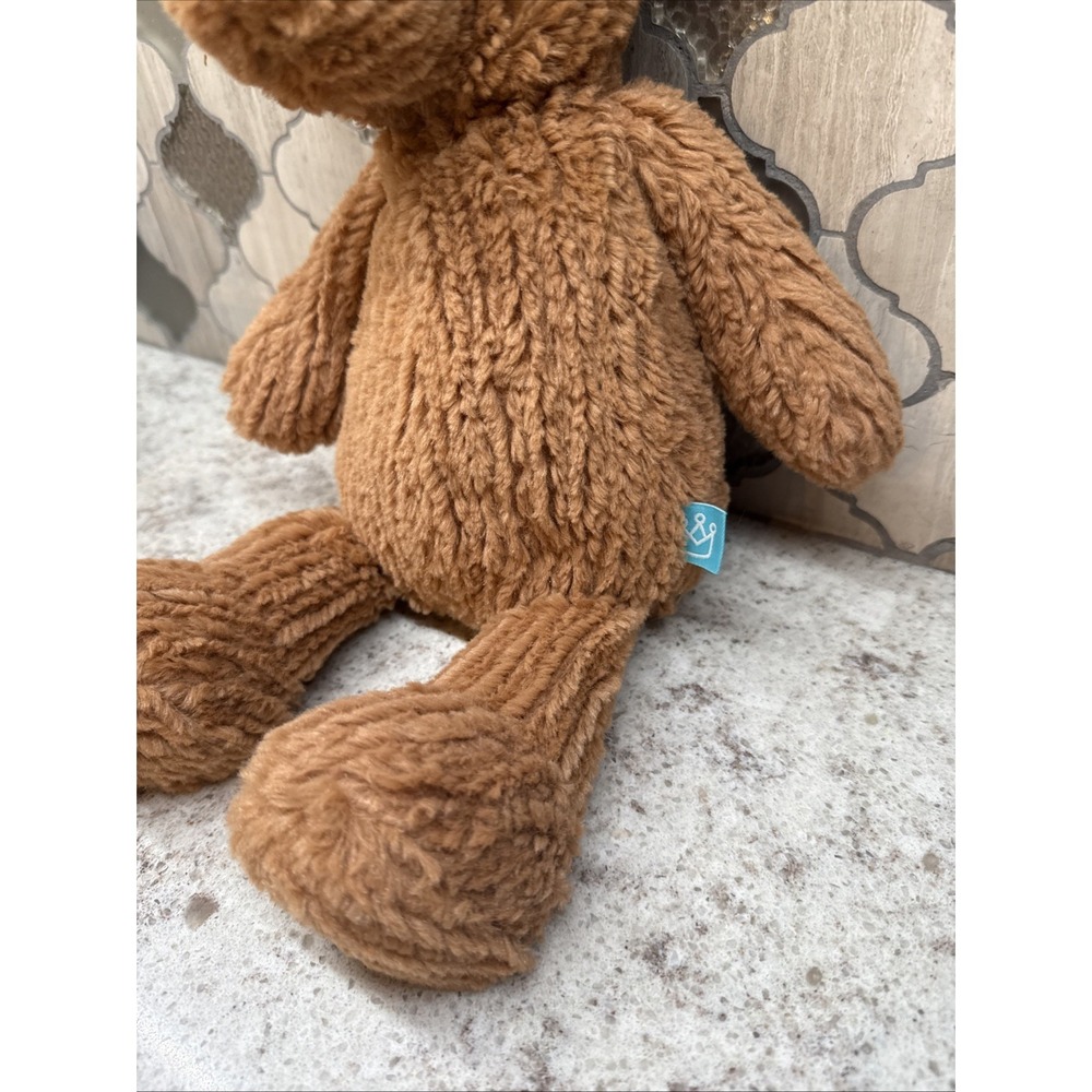 The Manhattan Toy Company Brown Ribbed Spice Teddy Bear Stuffed Animal 14" Plush - Picture 4 of 12